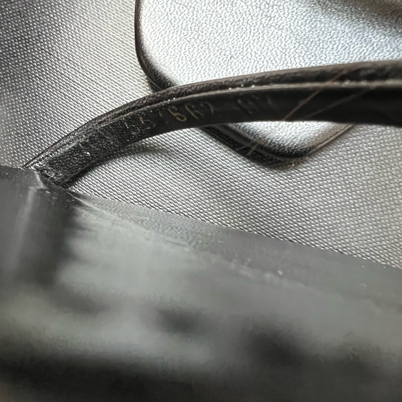 Saint Laurent Opyum Sandals in Smooth Leather with Silver-tone Heel, 110mm - Picture 8 of 9